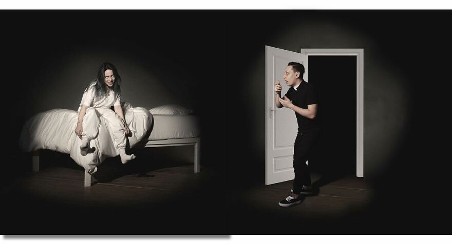 Sambungan cover album musik yang di edit ini bikin nyeleneh dan kocak